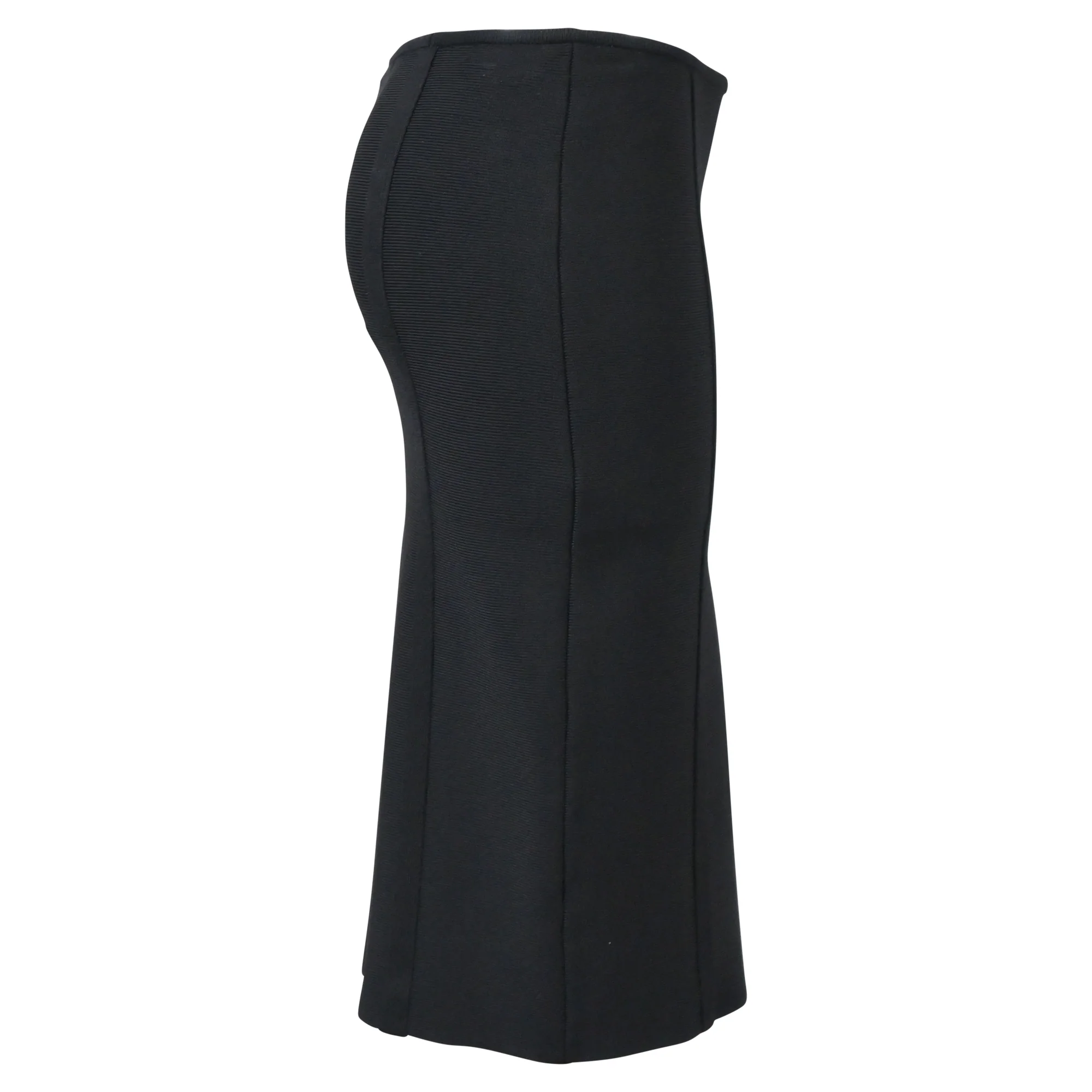 Herve Leger Pencil Skirt in Black Polyester