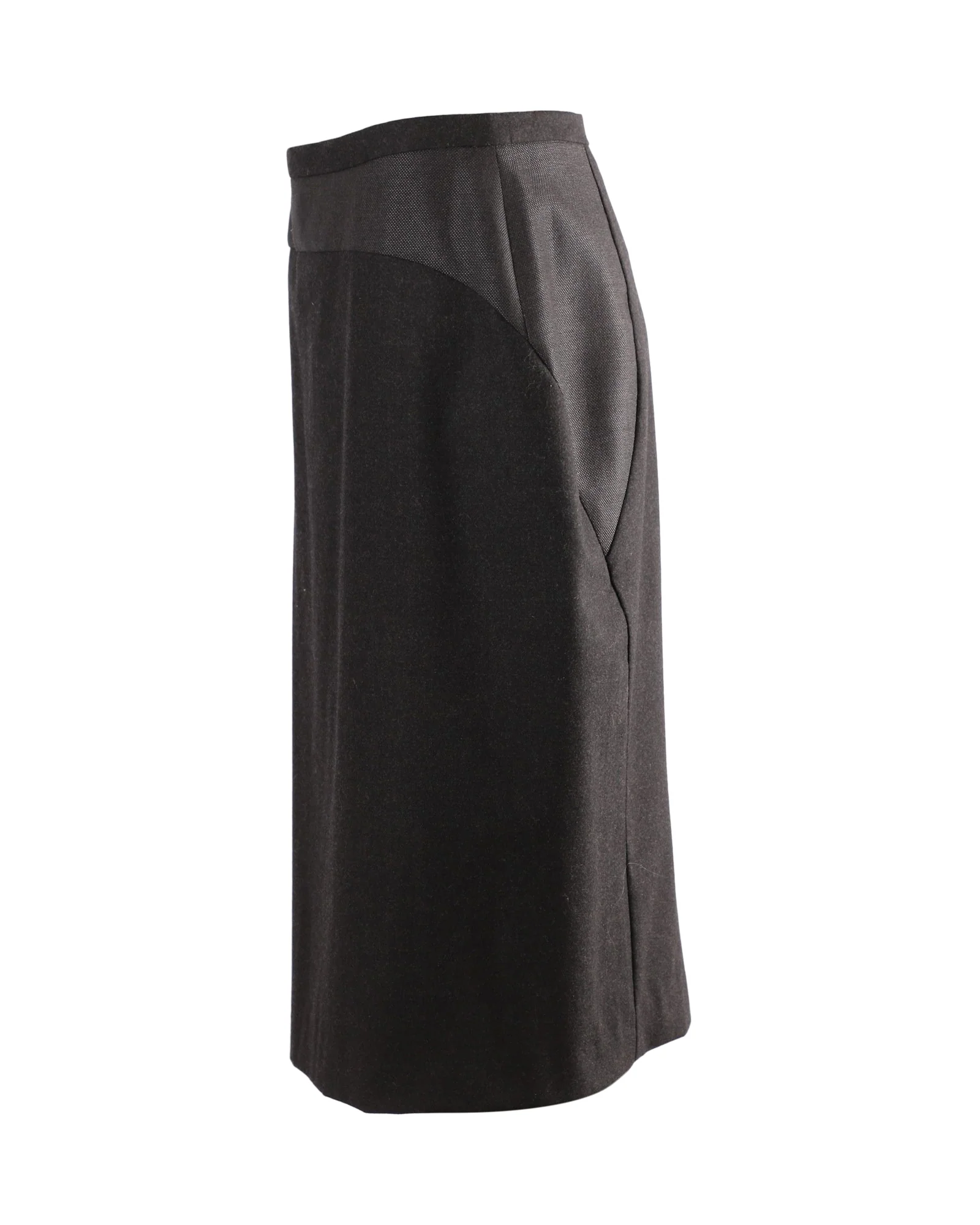 Max Mara Midi Pencil-cut Suit Skirt in Black Wool