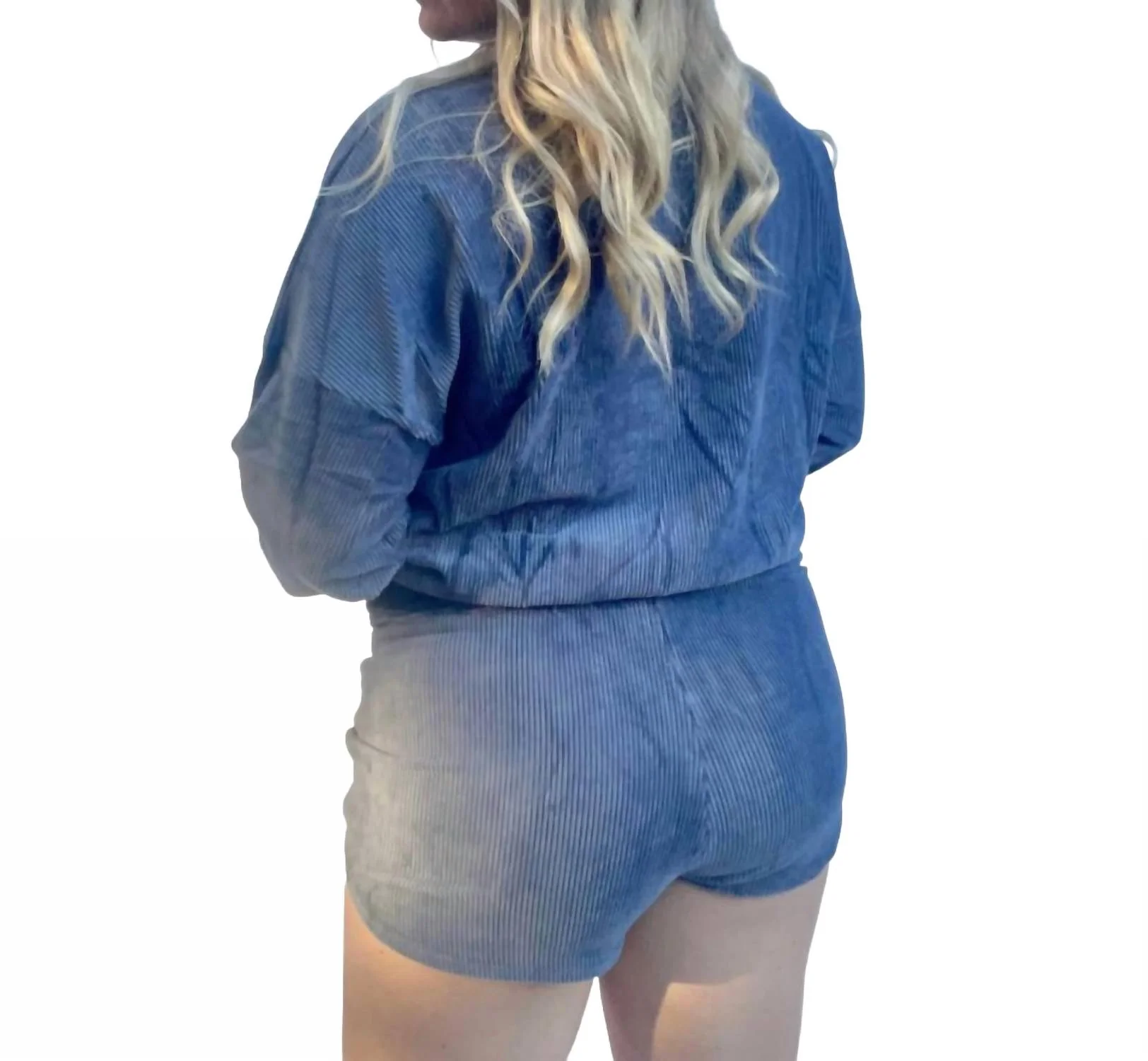 Lohan Pull Over Loungewear Set In Blue