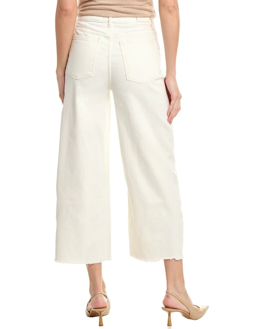 DL1961 Hepburn Petite High-Rise Eggshell Wide Leg Jean