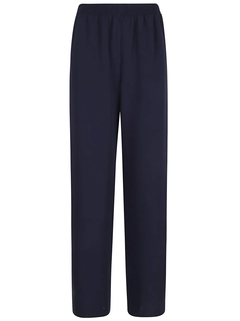 Indigo Blue Silk Trousers