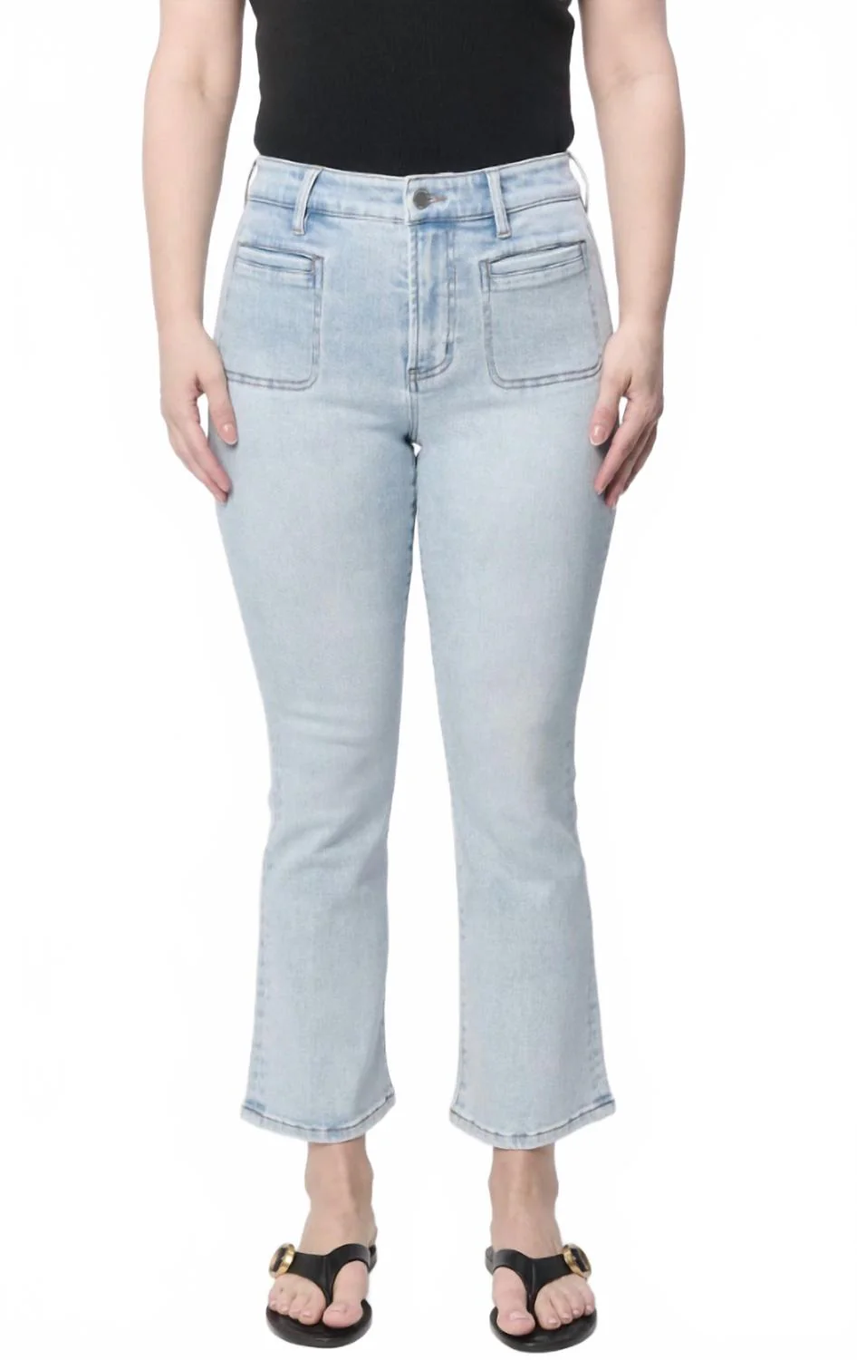 Jeanne Flare Jeans In Harbor