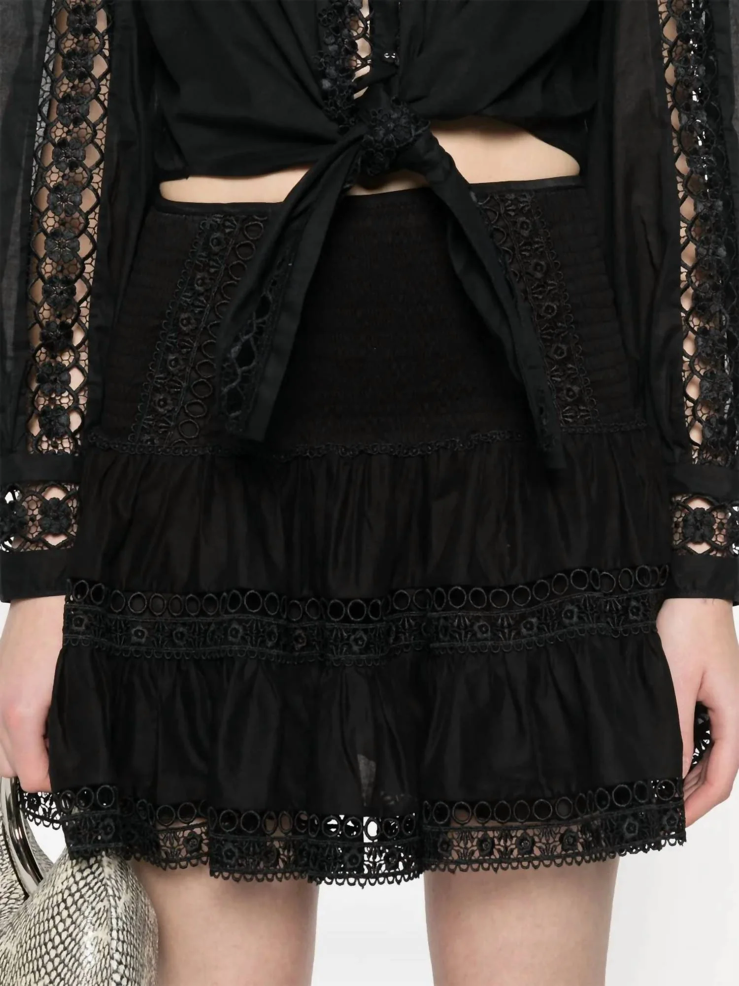 Hortens Short Skirt In Black