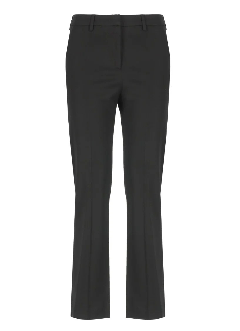 Tailored Black Viscose Pants