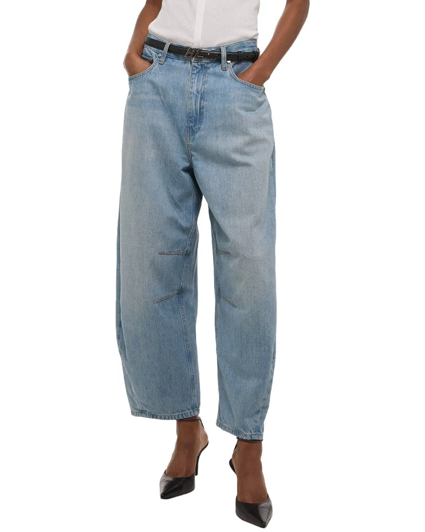 Helmut Lang Cocoon Brooklyn Light Indigo Barrel Leg Jean