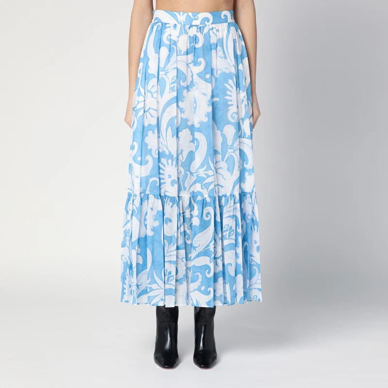 Etro Women's Skirt With /blue Paisley Print