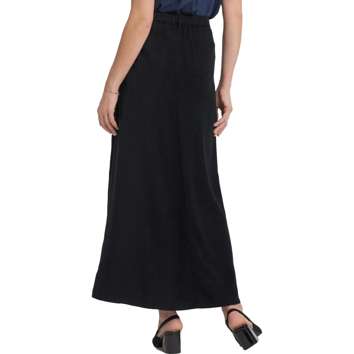 Womens Pocket Tencel Maxi Skirt