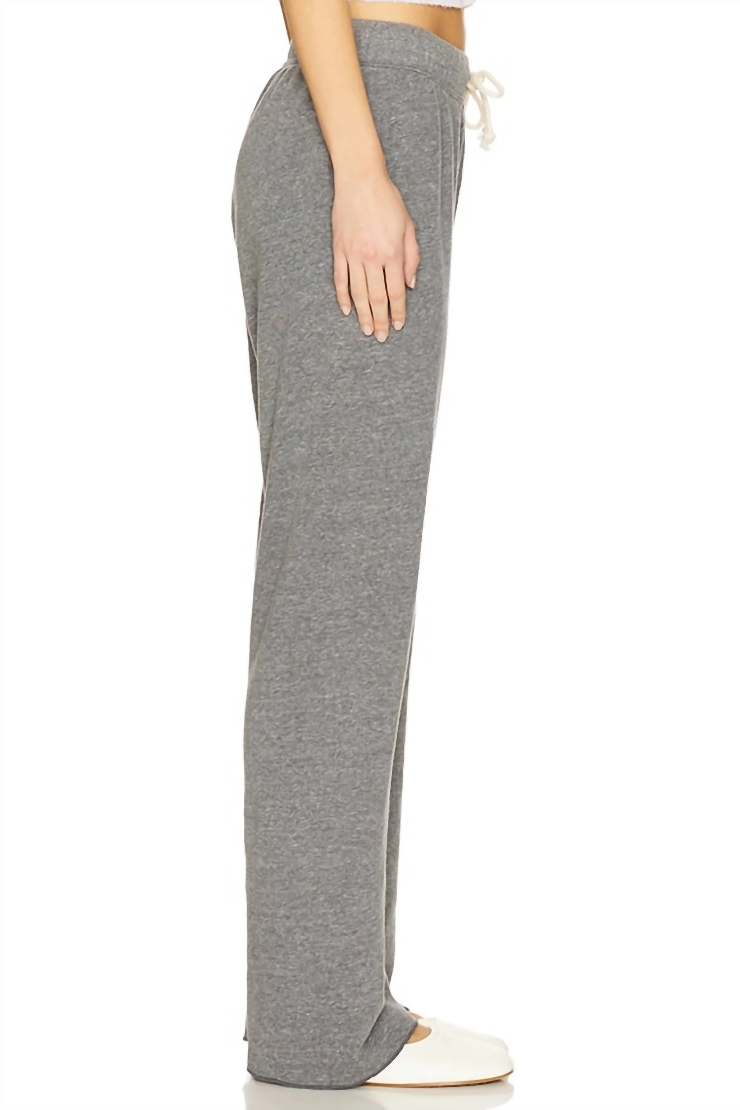 Collins Fleece Straight Leg Sweatpants In Dark Heather Grey