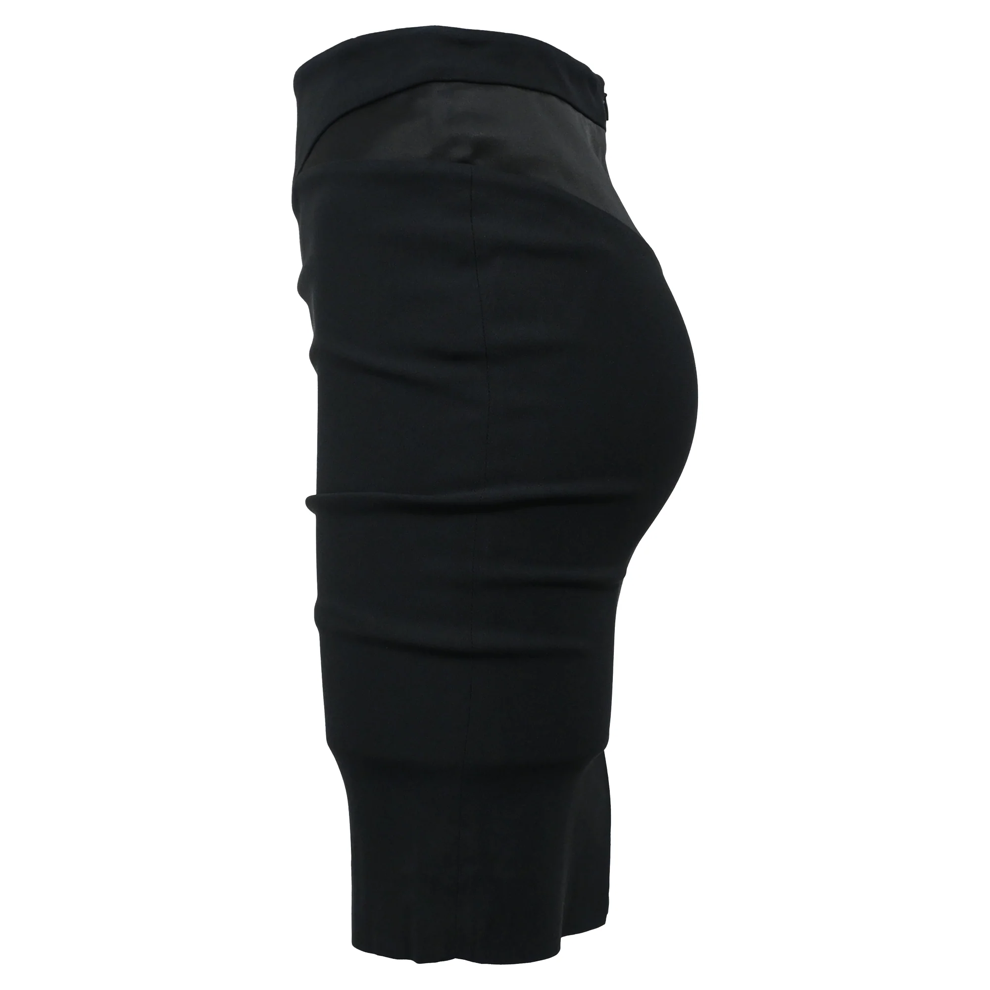 Viktor & Rolf Mini Fitted Skirt in Black Viscose