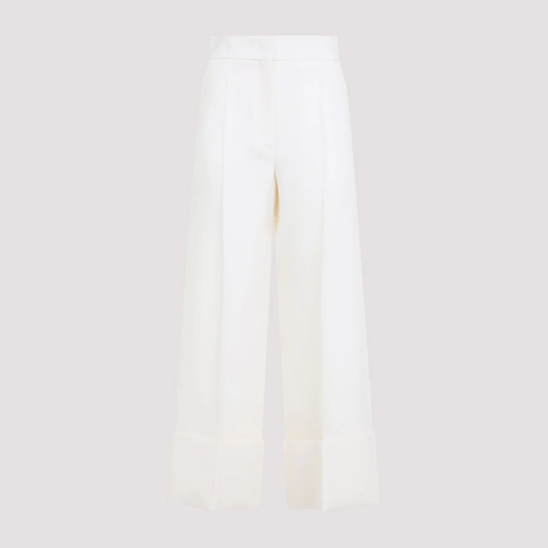 Ivory White Virgin Wool Pants