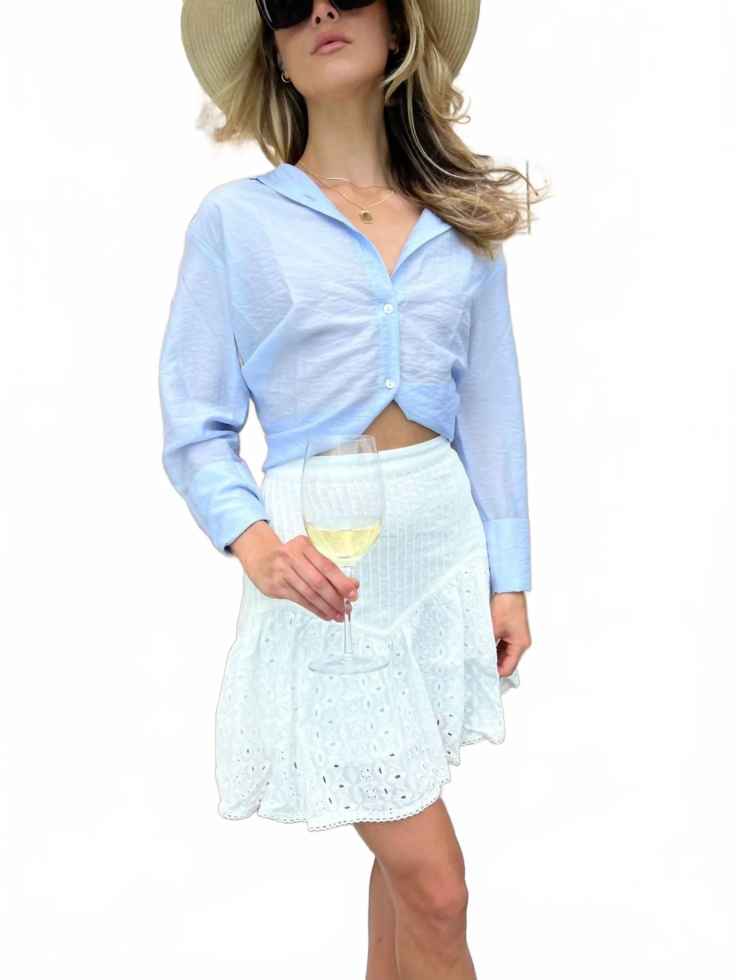 Remi Mini Skirt In White