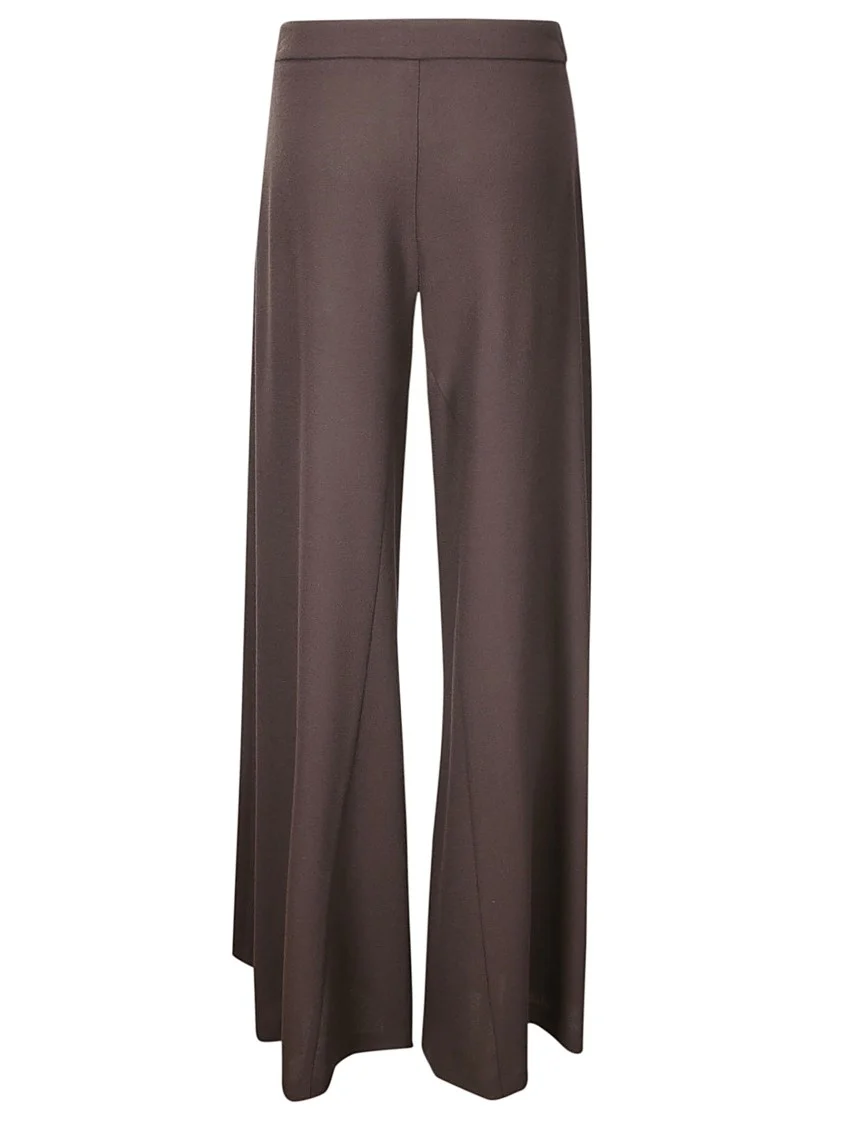 Cropped Palazzo Crepe Trousers