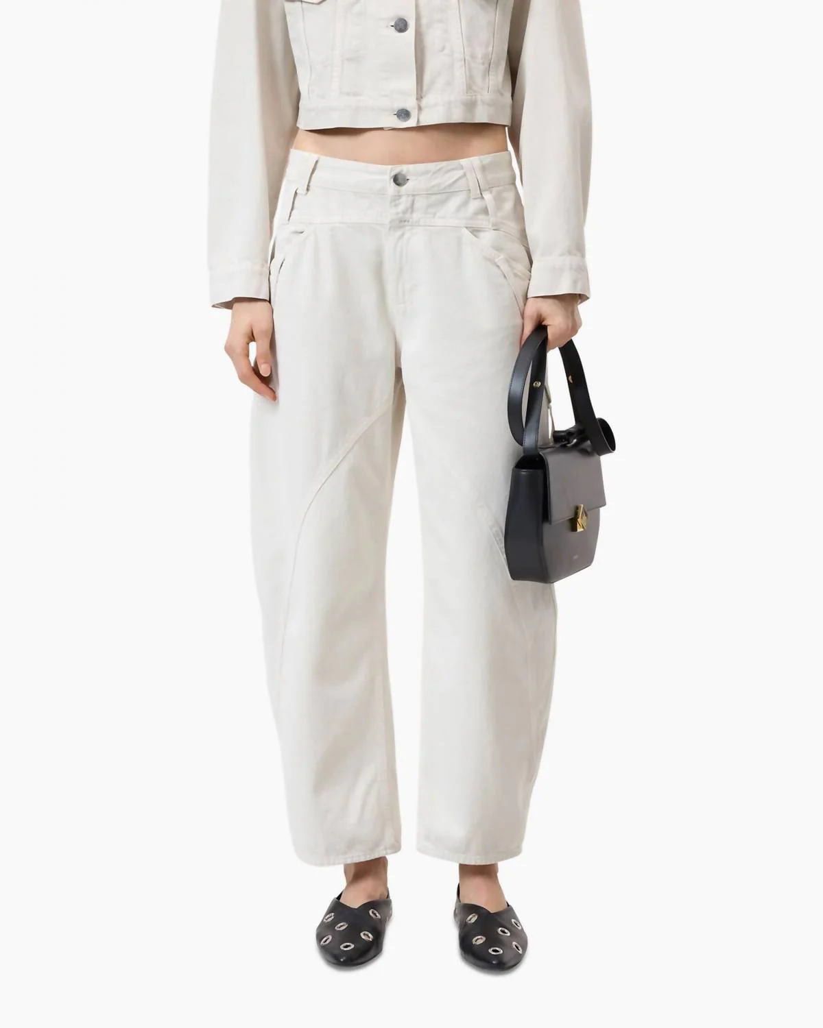 Forti-X Barrel Jeans In Stone Beige