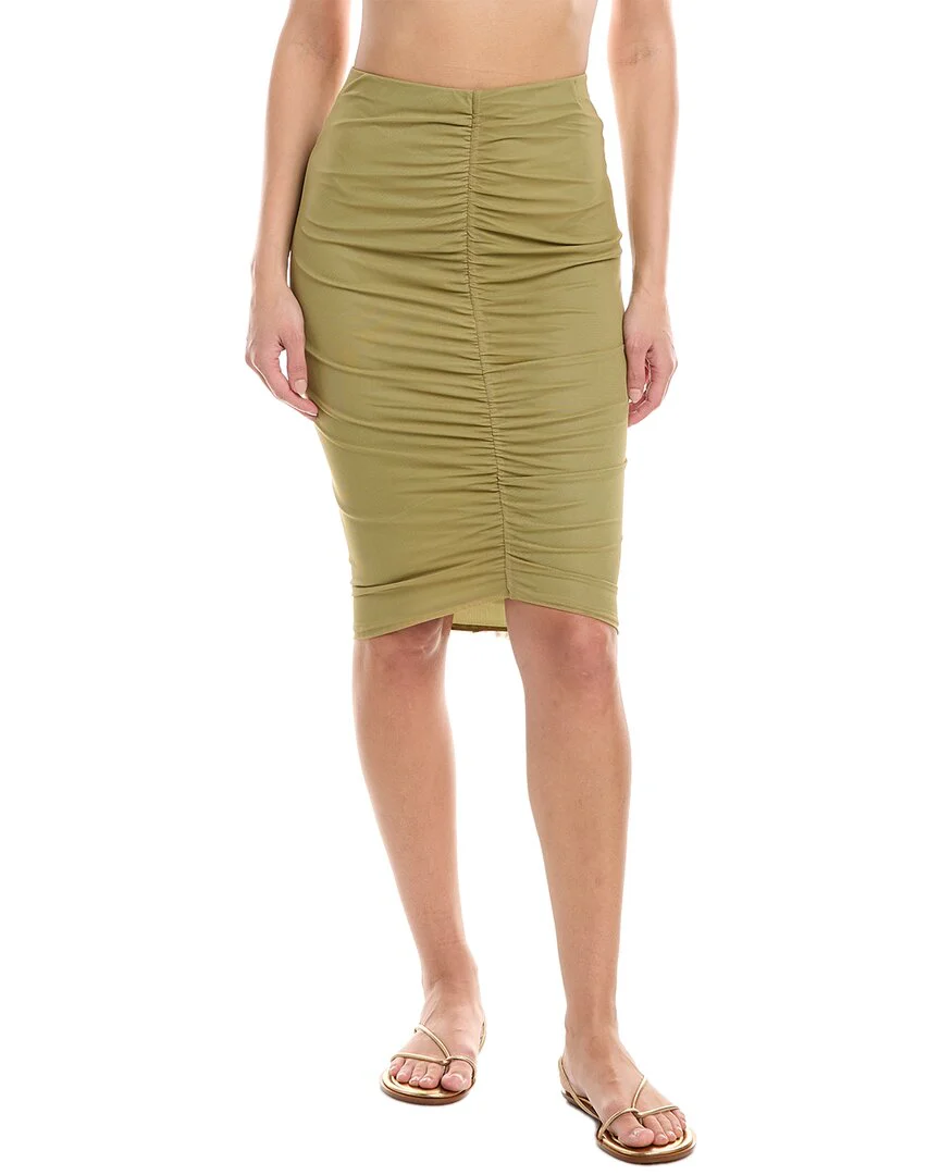 ViX Solid Frida Midi Skirt