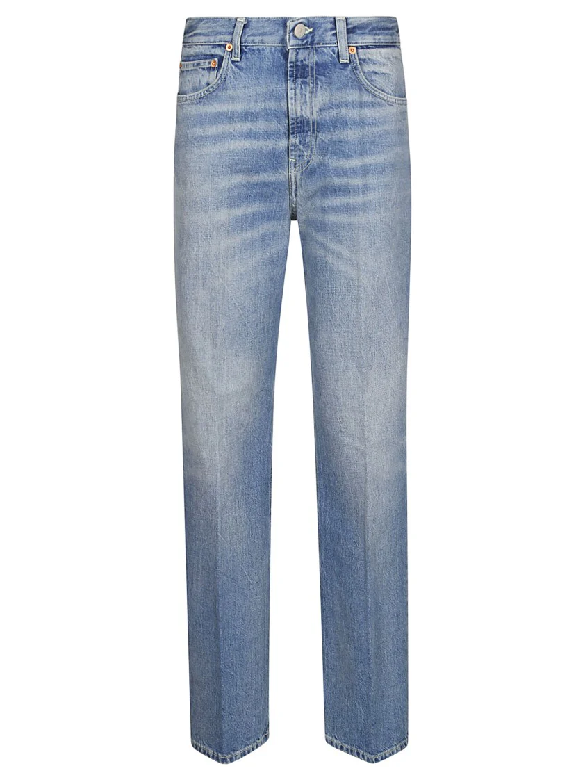 Wide-Leg Francine Jeans In Light Pepper Blue Wash