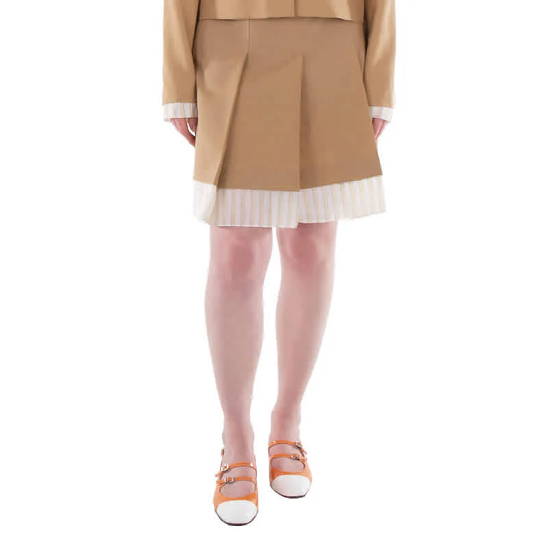 Marni Panelled Pleated Mini Skirt
