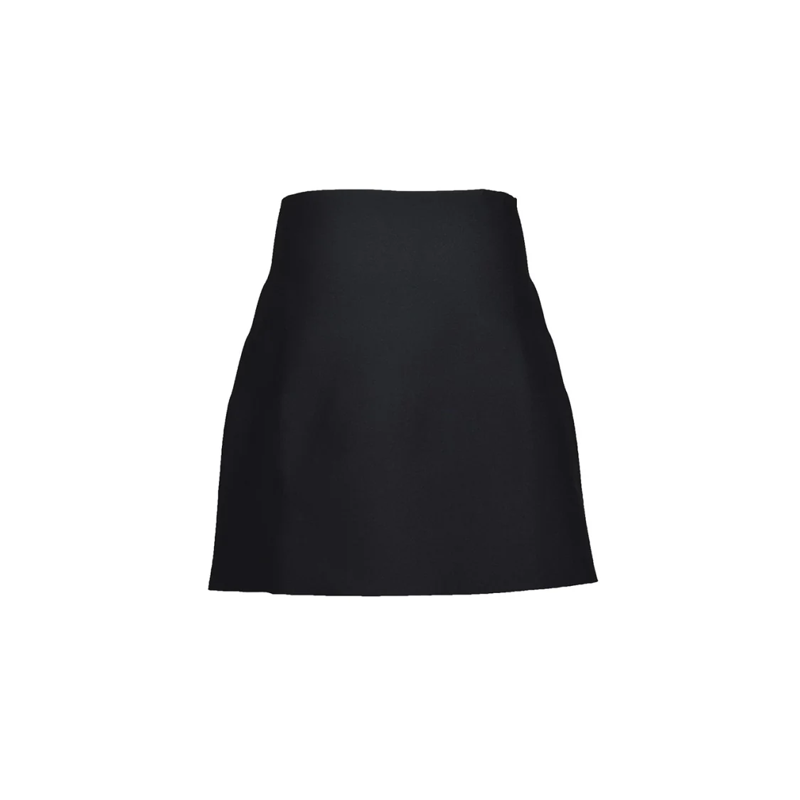 Black Nylon Mini Skirt