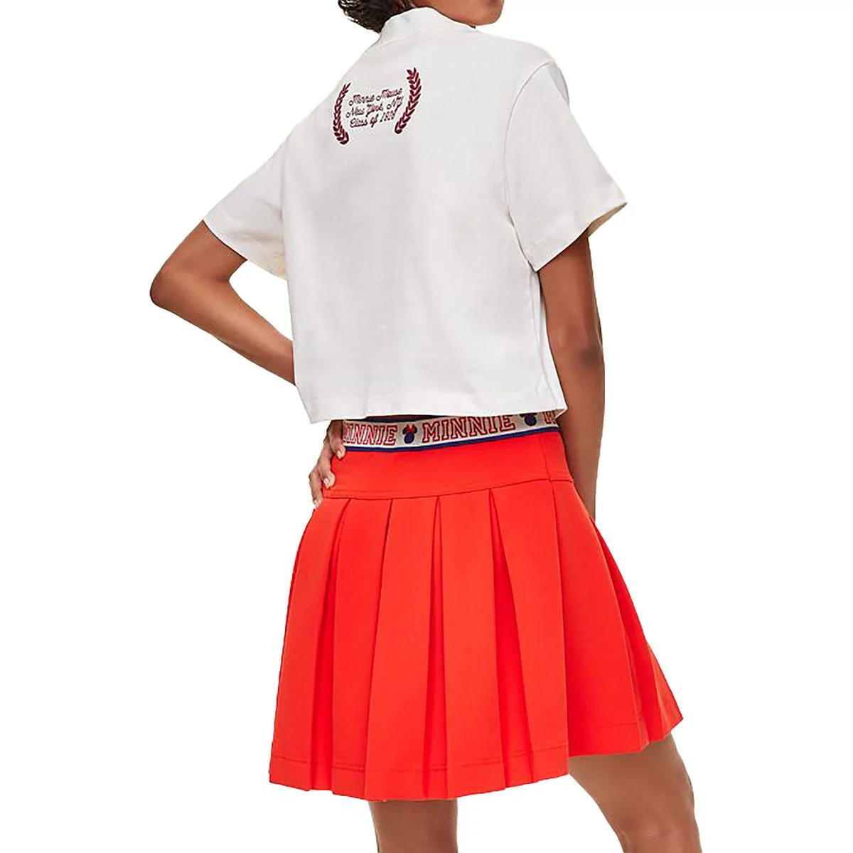 Minni Womens Pleated Short Mini Skirt