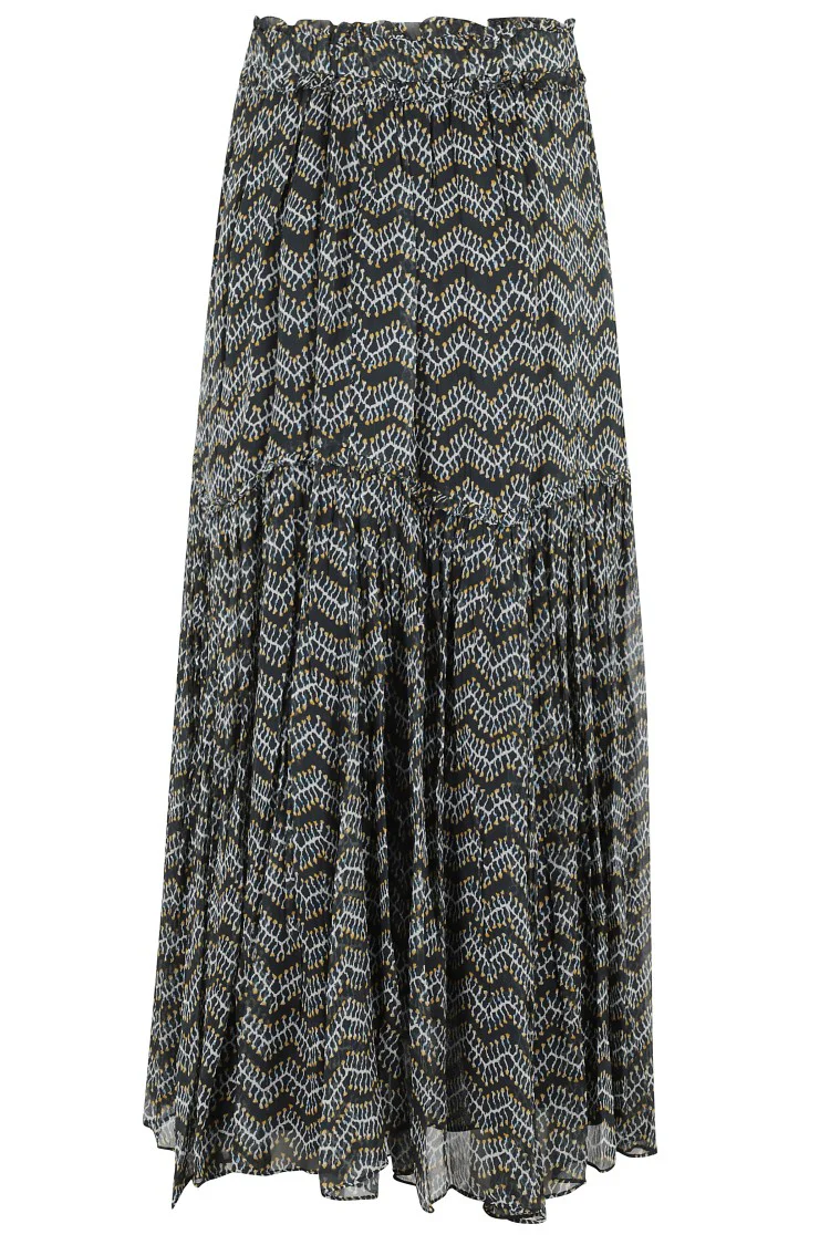 Black Skirt With Unique Blue