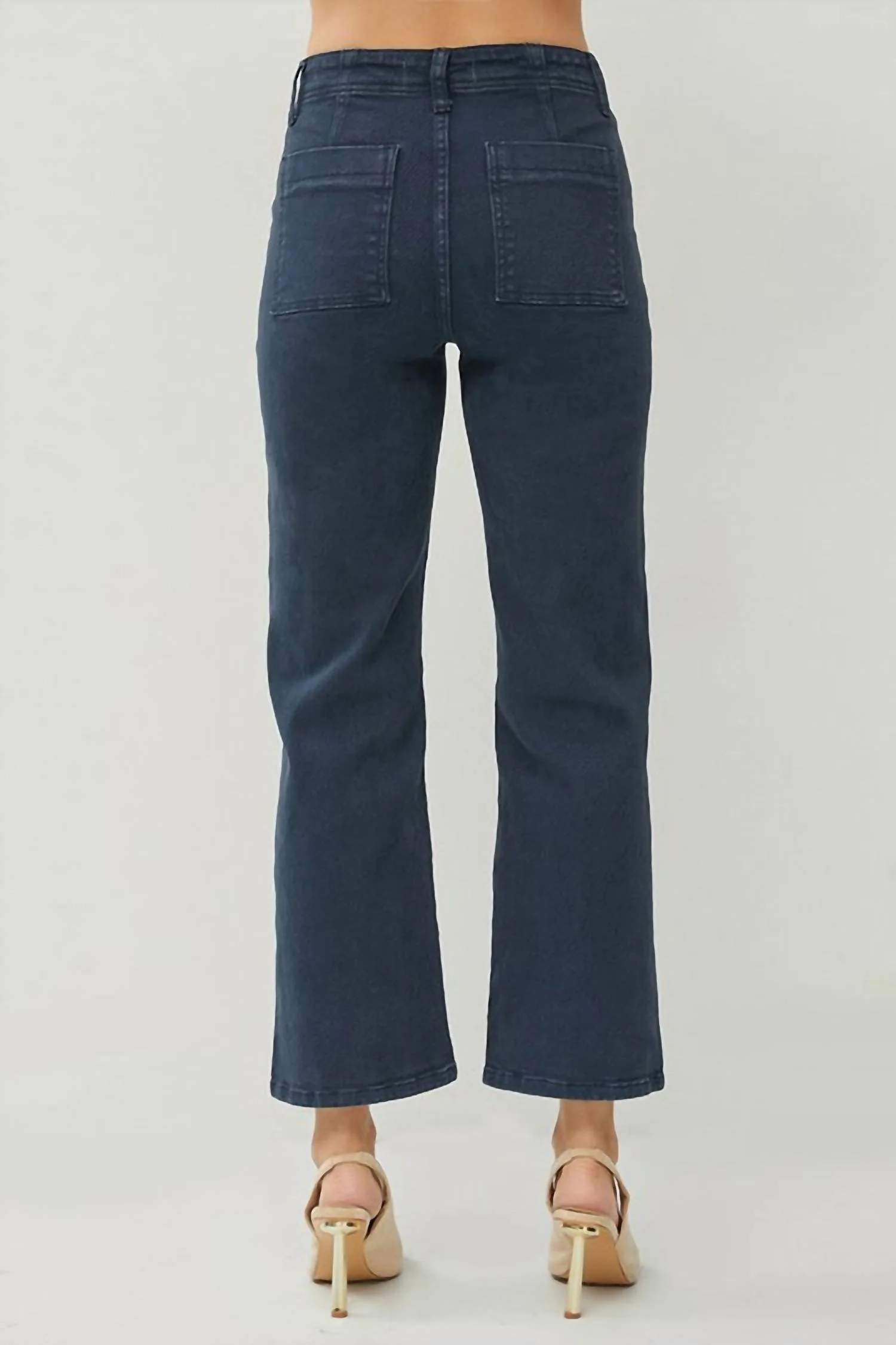 Blueberry Ankle Flare Jean In Navy