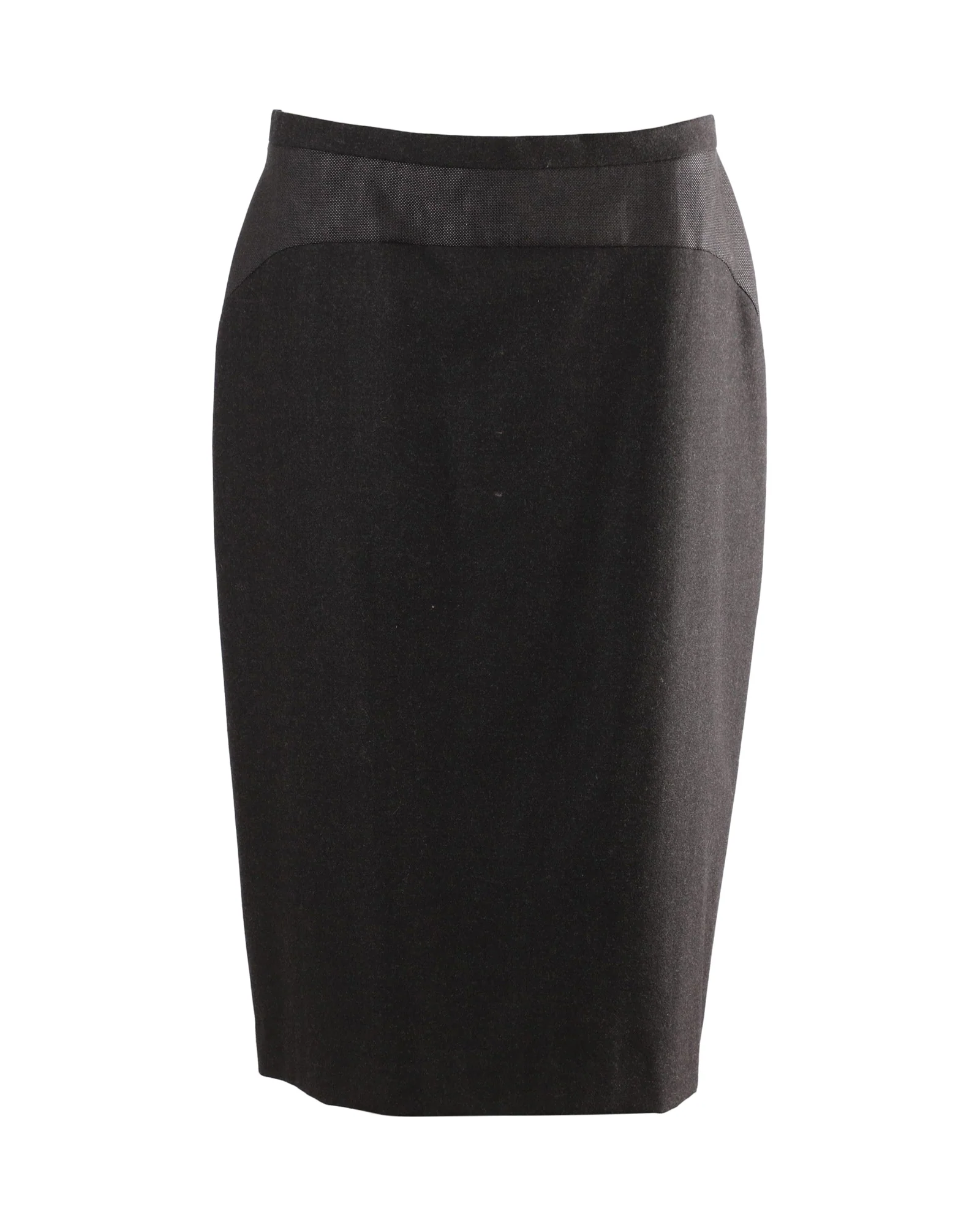 Max Mara Midi Pencil-cut Suit Skirt in Black Wool