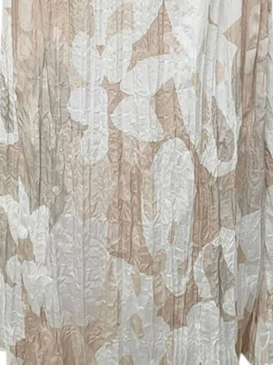 Women's Go With The Flow Midi Skirt In Tan/white