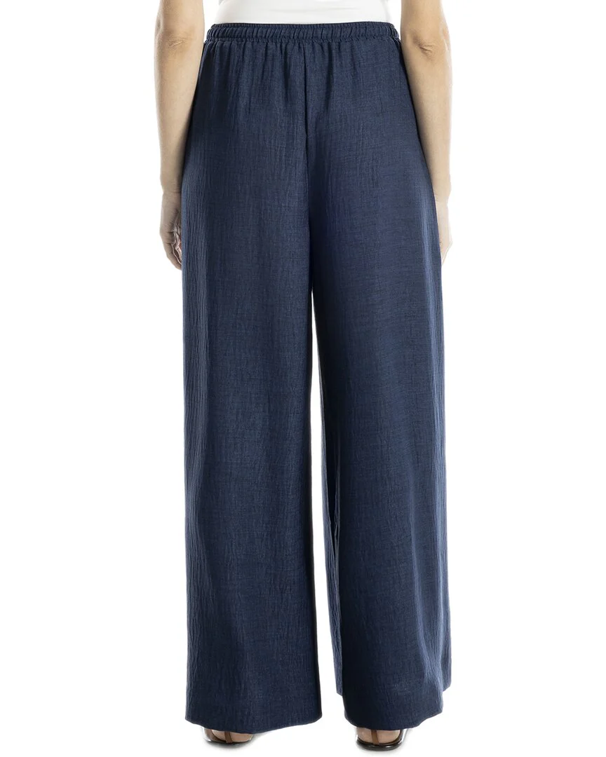 Max Studio Two Tone Texture Woven Drawstring Pant