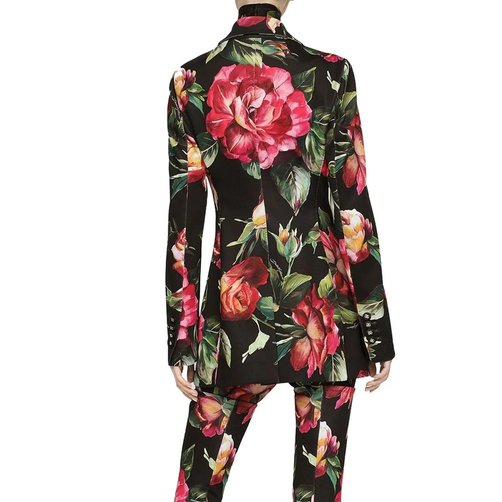 Dolce & Gabbana Flower Print Women's Blazer