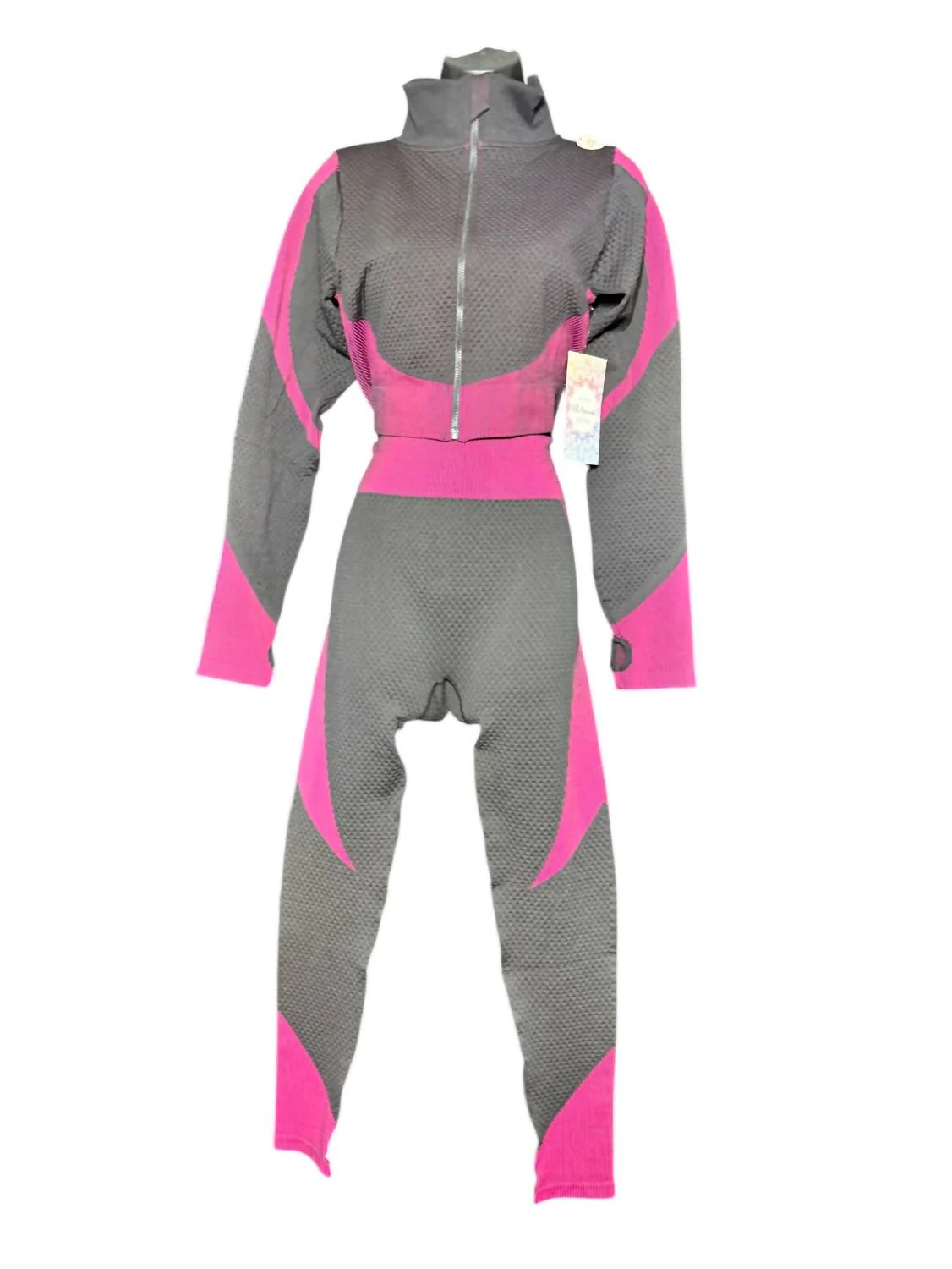 Women's 2 Piece Honeycomb Set In Black