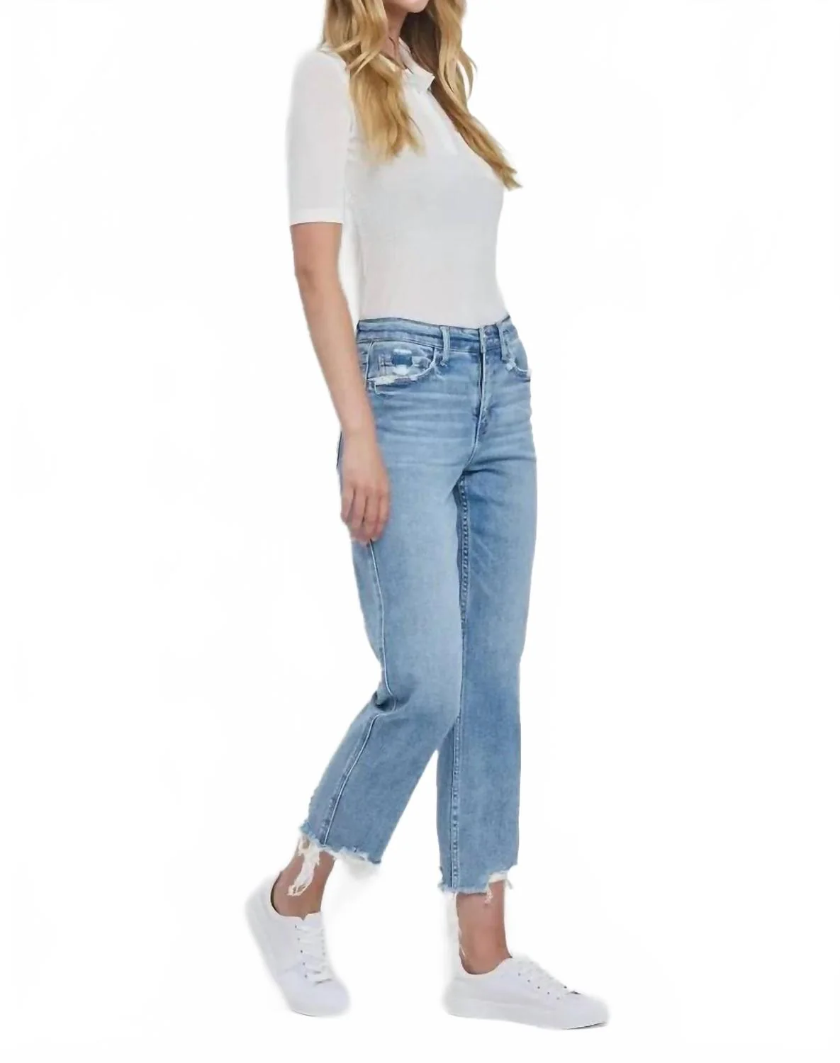 Fondly Straight Leg Jeans In Blue