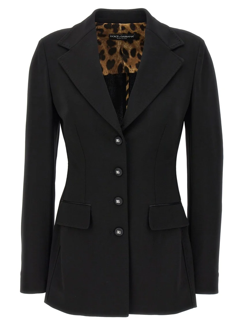 Single-Breasted Turlington Blazer