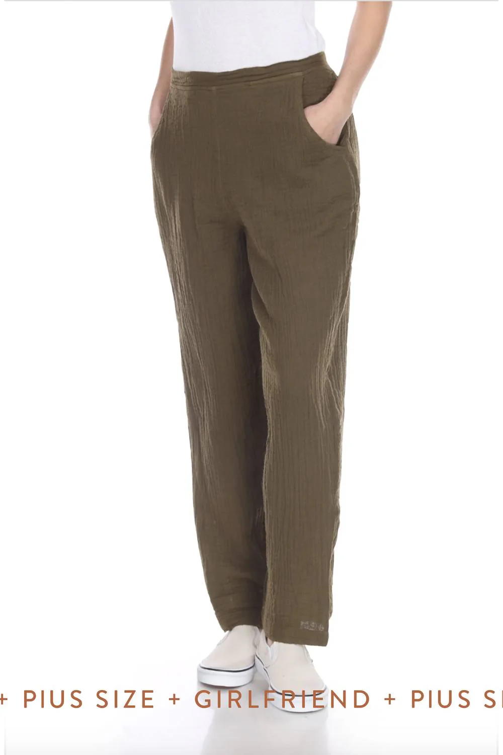 Tapered Cotton Pant In Chocolate