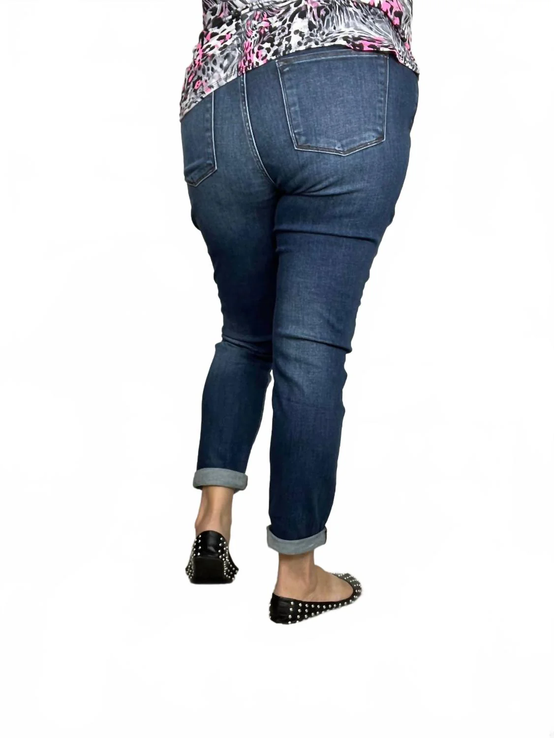 Slim Fit High Waist Jeans In Denim