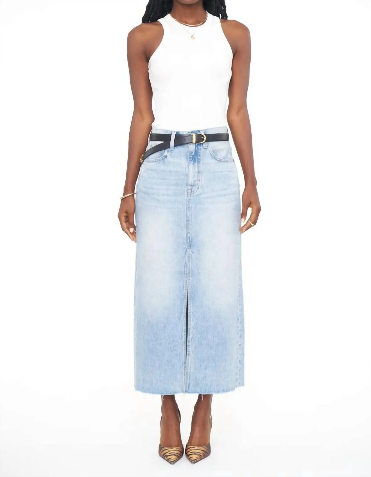Alice Denim Skirt In Brooklyn