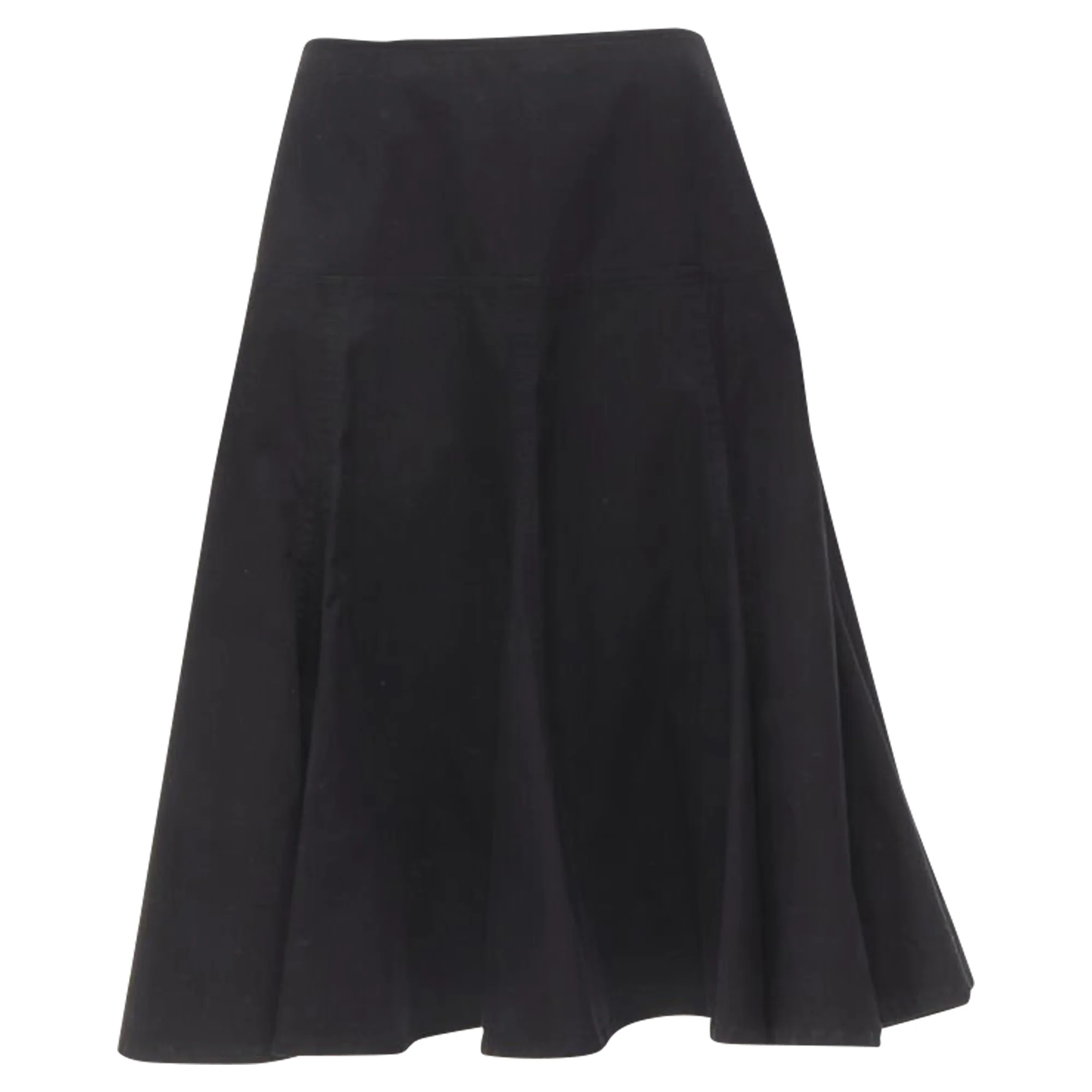 Yohji Yamamoto heavy cotton midi skirt