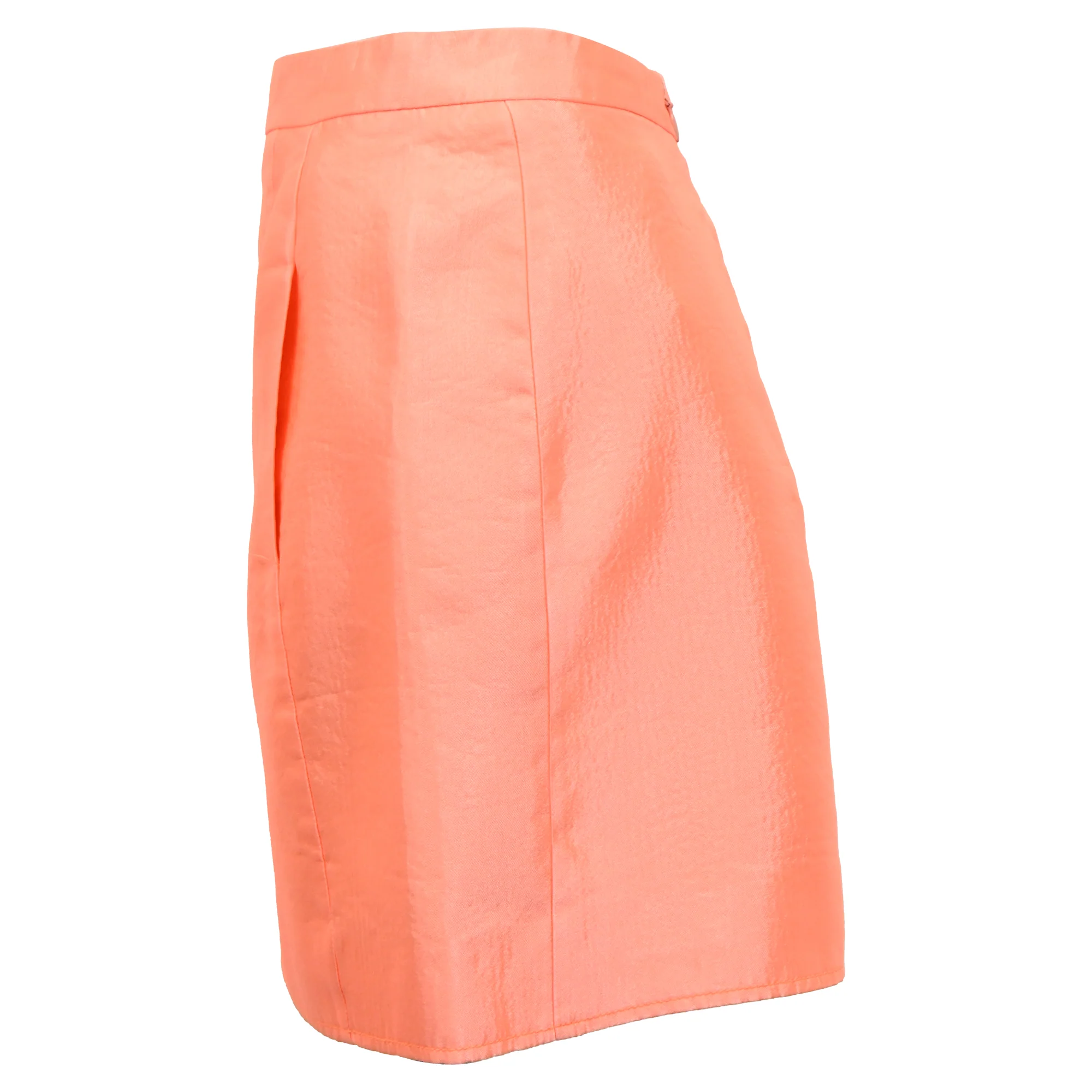 Balenciaga Mini Skirt in Orange Acetate