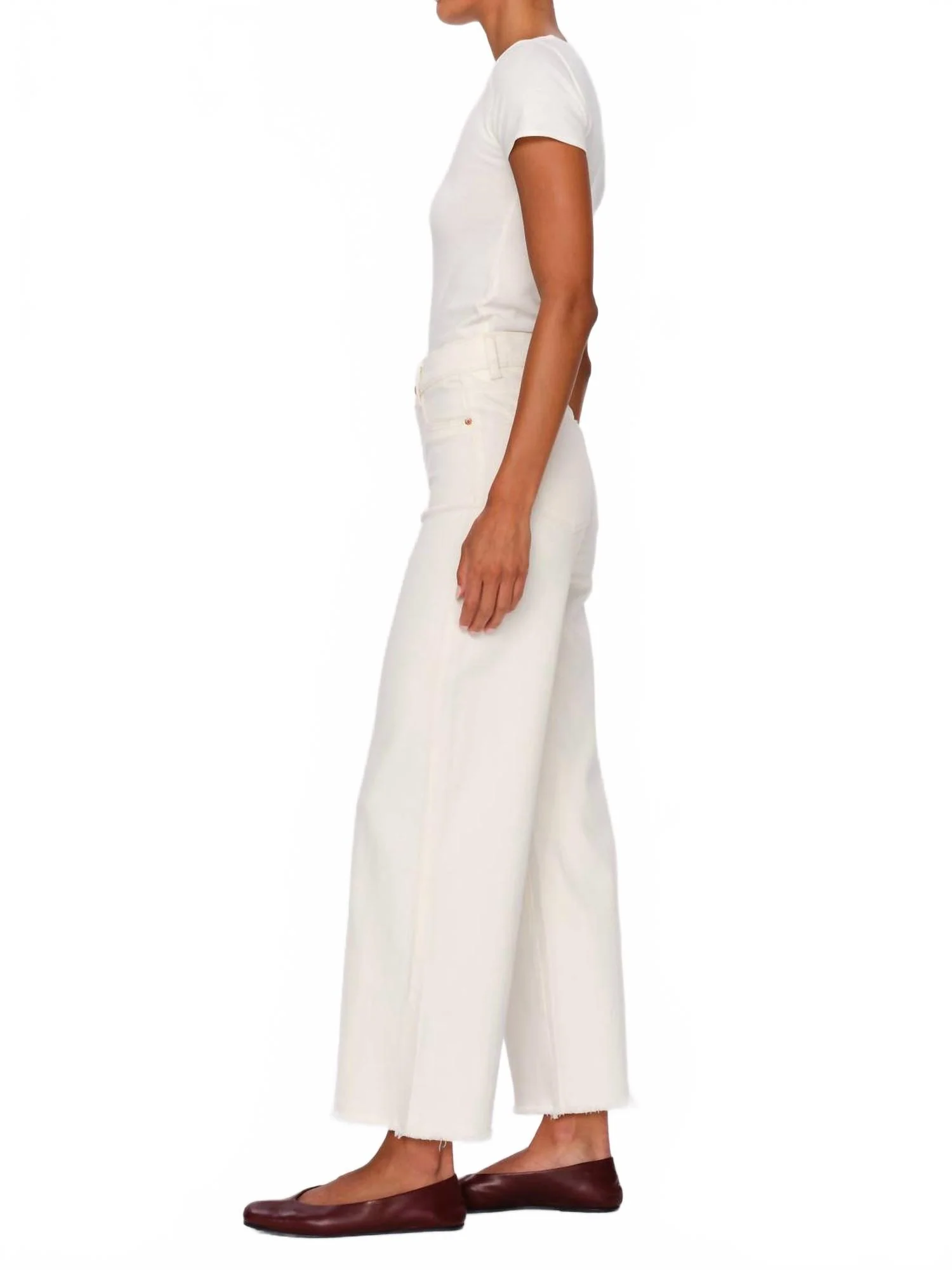 Hepburn Wide Leg Jeans In White