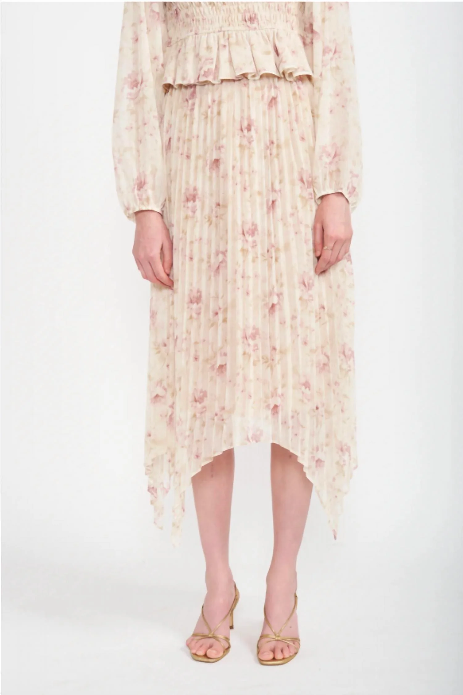 Kika Pleated Skirt In Pink