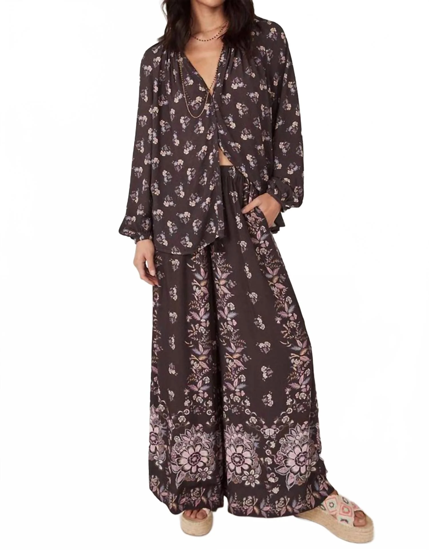 Rebel Spirit Wide Leg Pant In Hyacinth