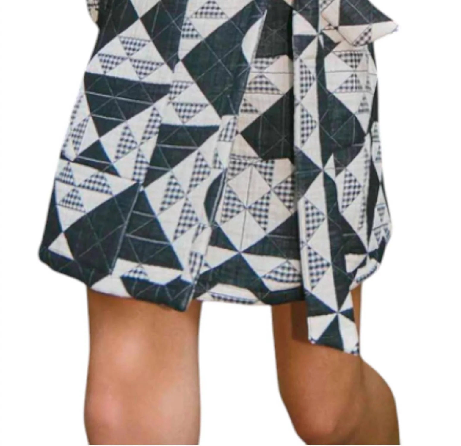 Bay Skirt In Quilted Gingham