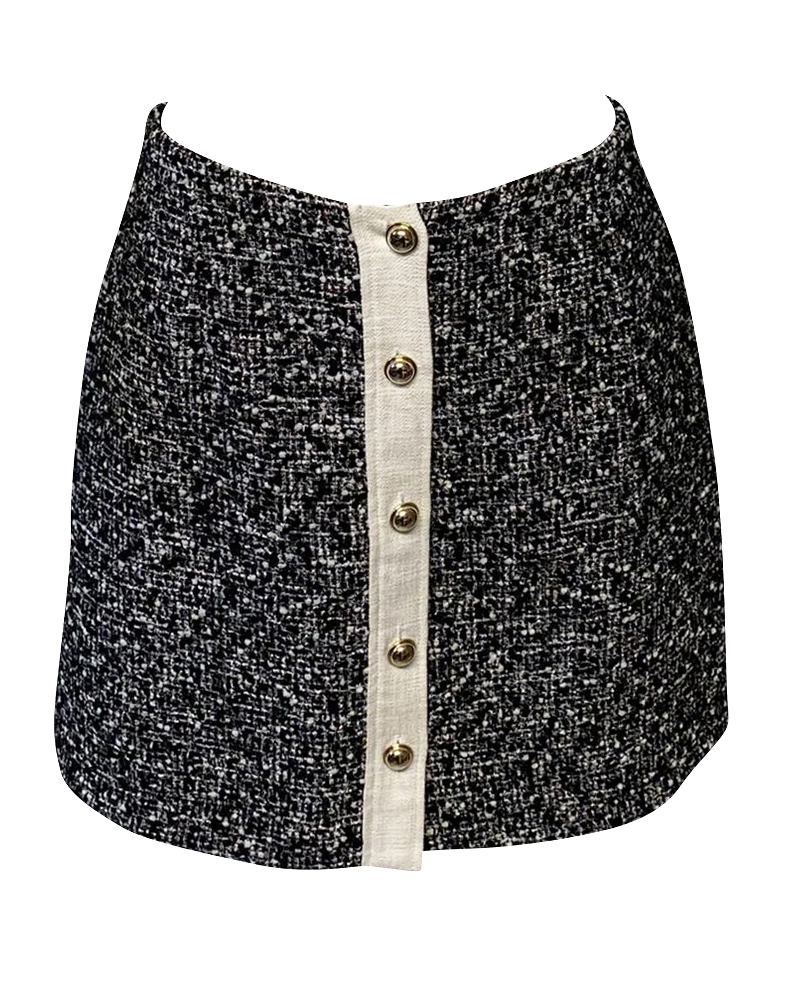 Claudie Pierlot Sasha Boucle Skirt in Black Polyester