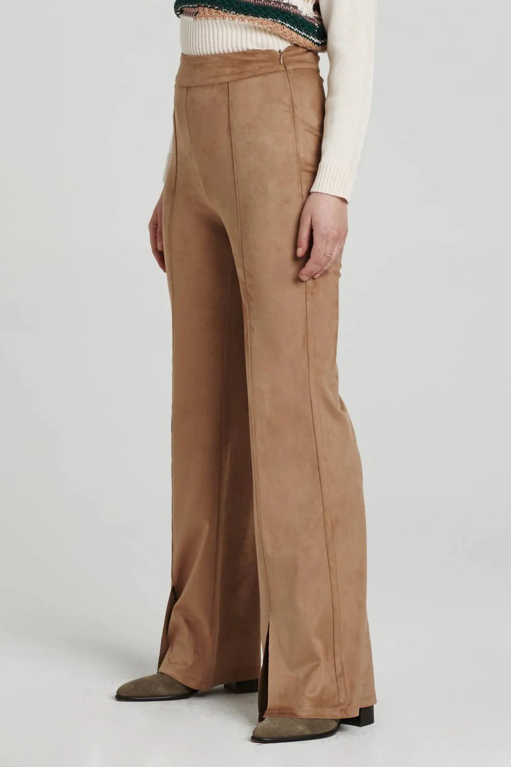 Fallon Flare Pant In Tan