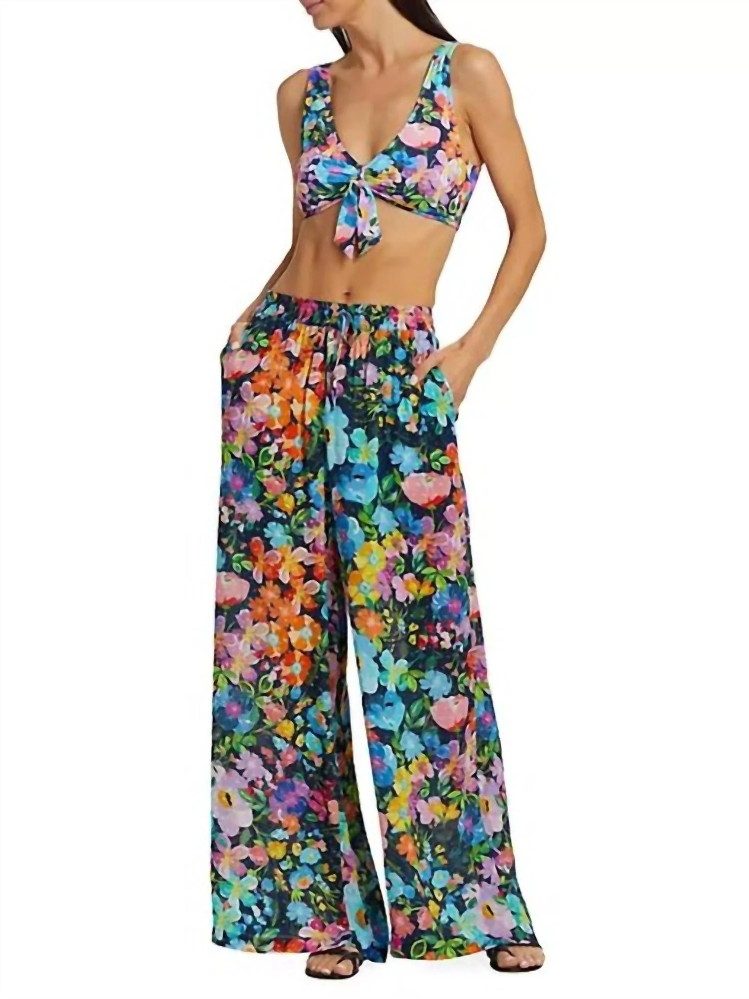 Wide Leg Pant In Wild Blooms