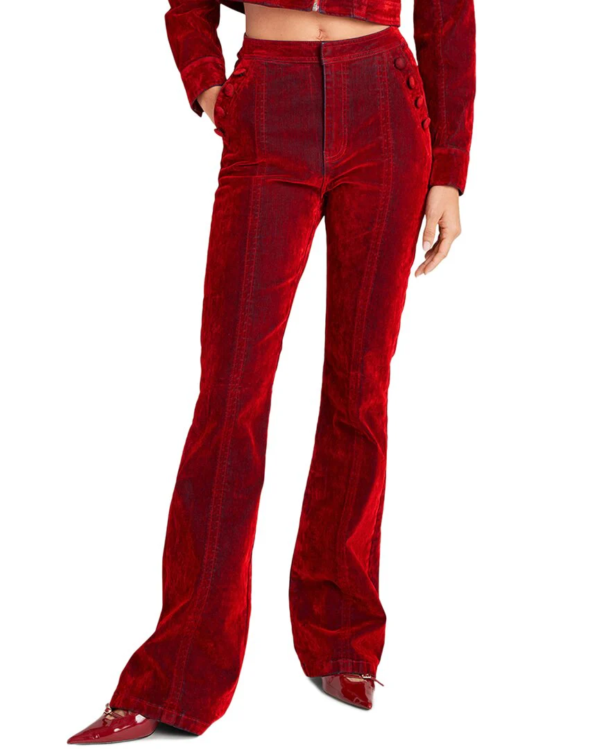 Cinq à Sept Flocked Denim Suzette Pant