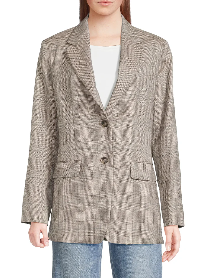 Weekend Max Mara Burgos Plaid Tailored Jacket