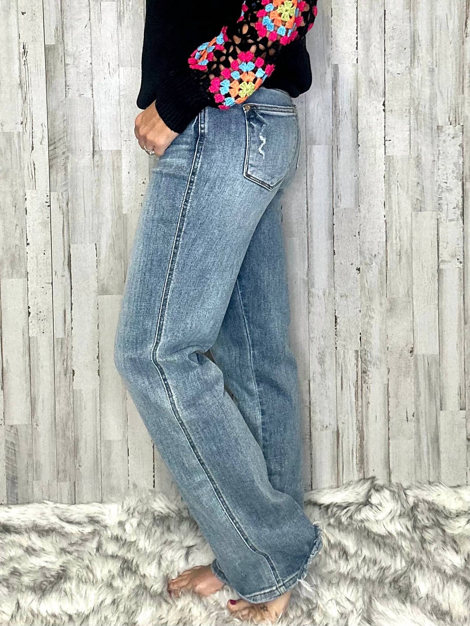 Charlie Dad Jeans In Medium Wash
