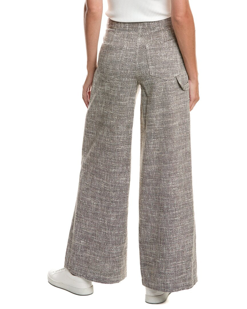 Theory Canvas Tweed Wide Leg Pant