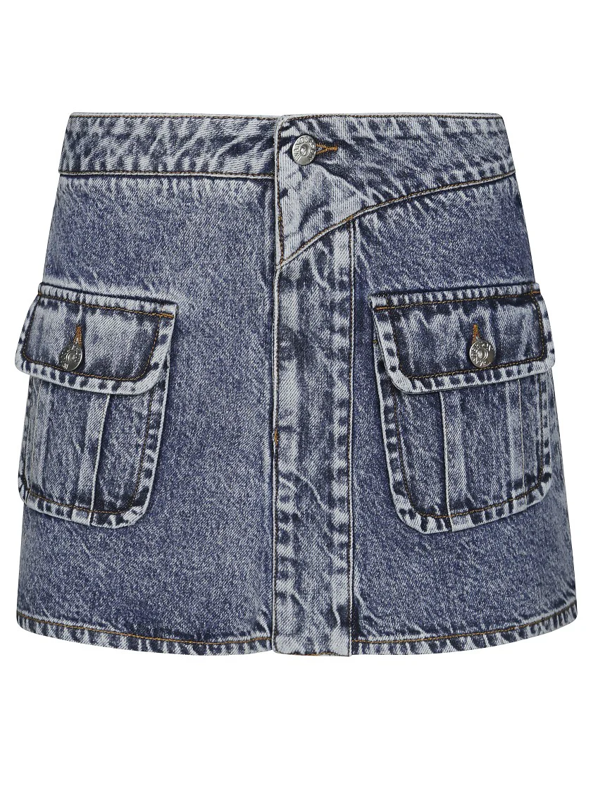 Patch Pocket Mini Skirt