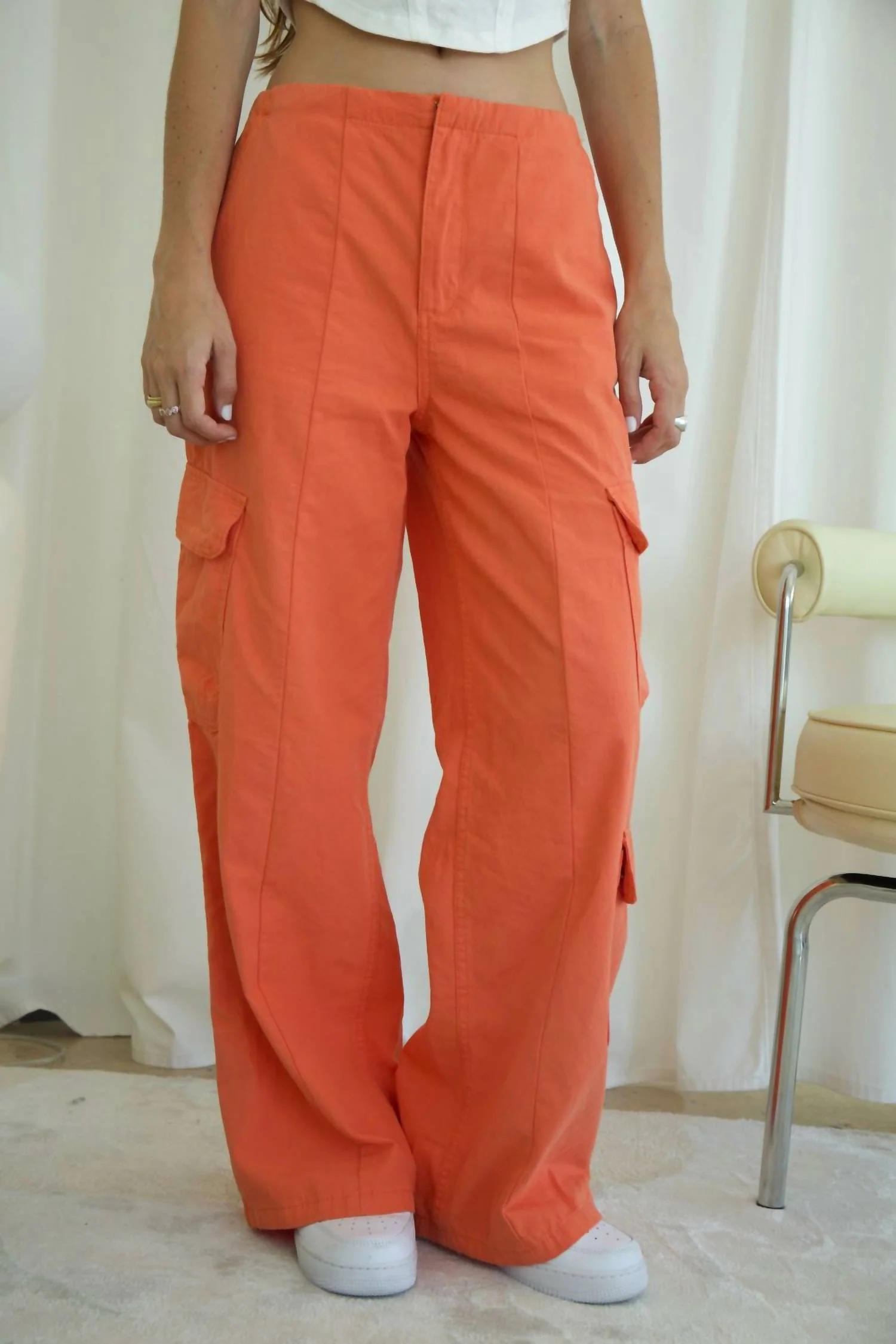 Nikki Cargo Pant In Orange