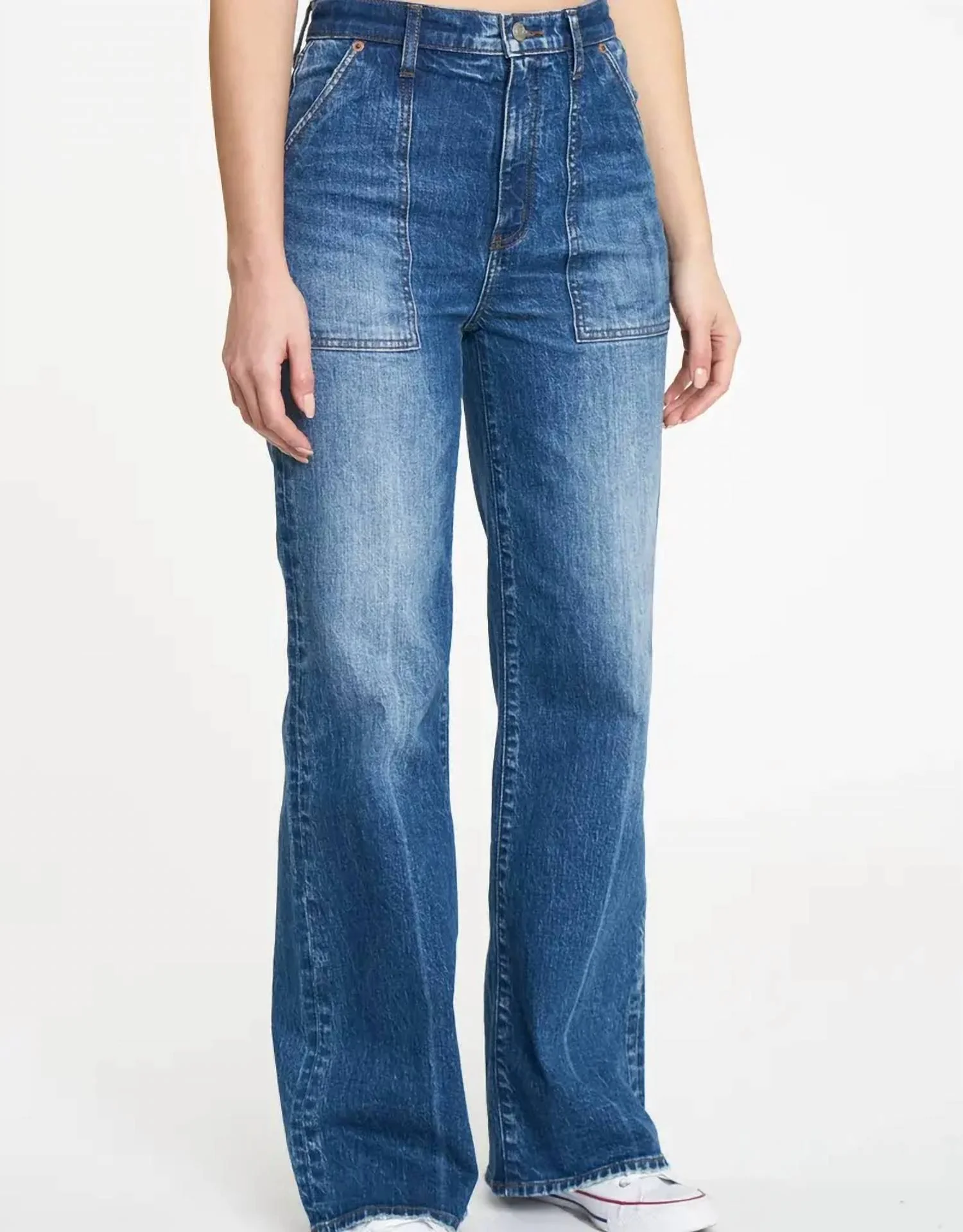 Far Out Patch Pocket Jeans In Play Date